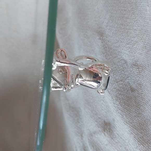 Mice N' Cheese glass plate silver plated cheese picks - Picture 2 of 13